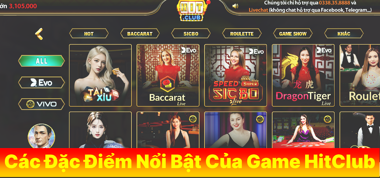 hitclub đặc điểm nổi bật